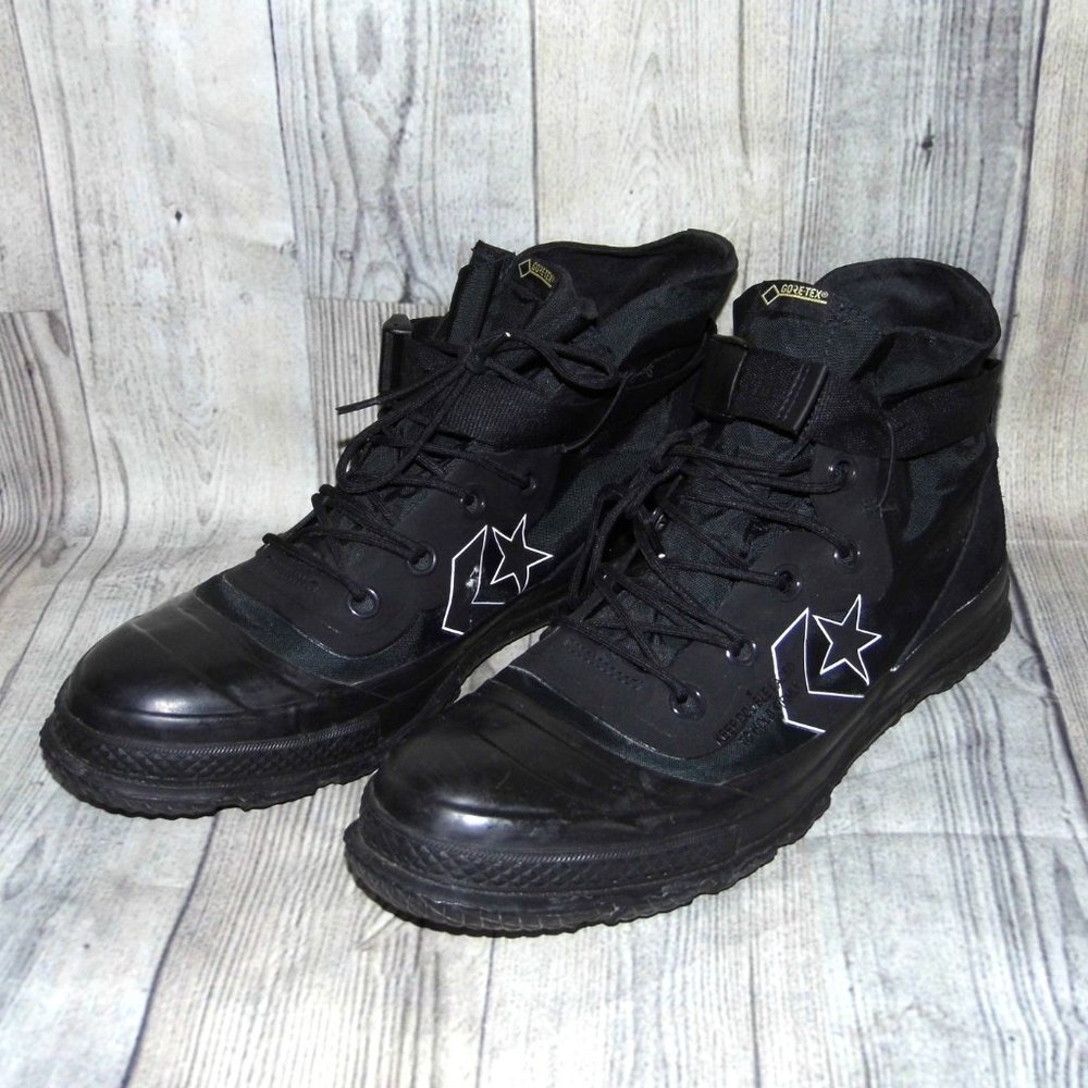 CONVERSE Fastbreak MC18 Hi Black Gore-Tex Sneakers Mens Size 12 - Picture 3 of 7